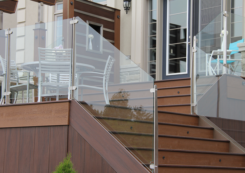 glass railing balcony