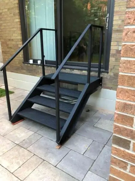 steel stairs outdoor