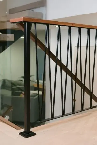 modern wrought iron railing