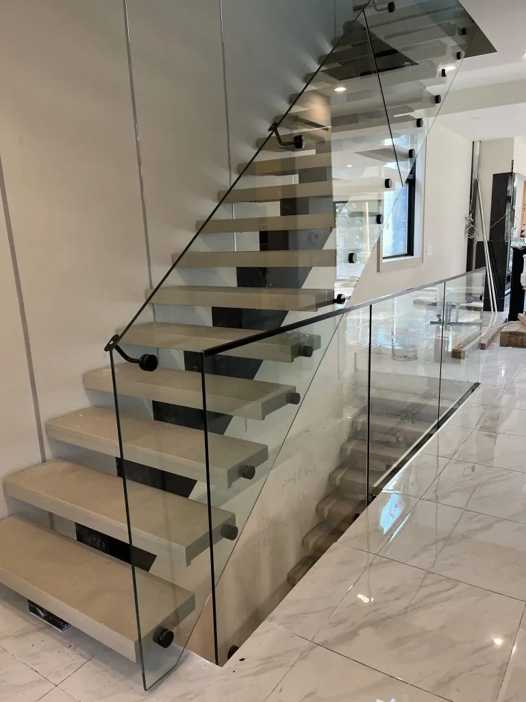 glass railings for stairs